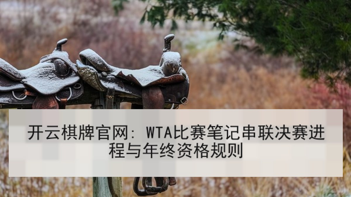 开云棋牌官网: WTA比赛笔记串联决赛进程与年终资格规则 开云棋牌官网: WTA比赛笔记串联决赛进程与年终资格规则